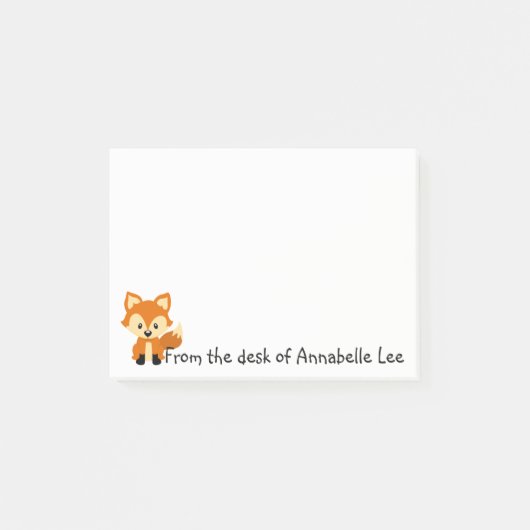 Foxy Little Friend Post-it® Notes (Voorkant)