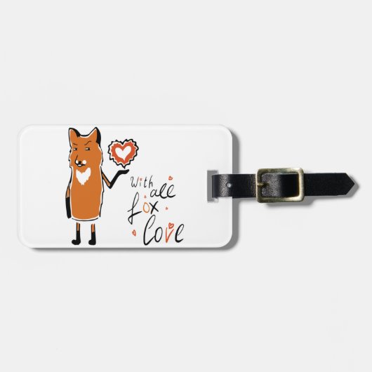 Foxy Love Bagagelabel (Voorkant horizontaal)