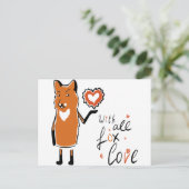 Foxy Love Briefkaart (Staand voorkant)