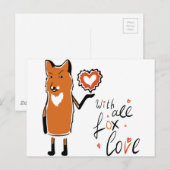 Foxy Love Briefkaart (Voorkant / Achterkant)
