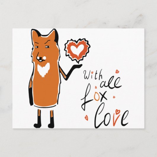 Foxy Love Briefkaart (Voorkant)
