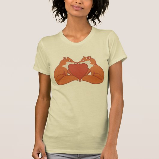 Foxy Love brown Women's T-shirt (Voorkant)