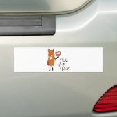 Foxy Love Bumpersticker (Op auto)