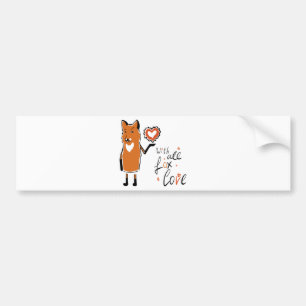 Foxy Love Bumpersticker
