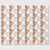 Foxy Love Cadeaupapier (Vlak)