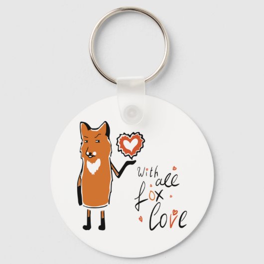 Foxy Love Sleutelhanger (Voorkant)