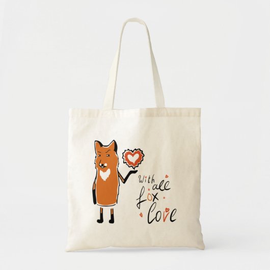 Foxy Love Tote Bag (Voorkant)