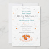 Foxy Loxy Baby shower Invitation Kaart (Voorkant)