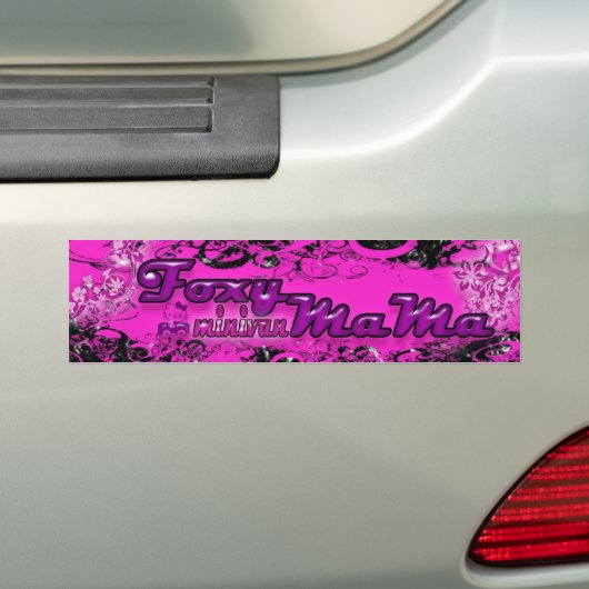 Foxy Mama Bumpersticker (Op auto)