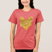 Foxy Mama Gold Fox Tri-Blend Shirt (Voorkant)