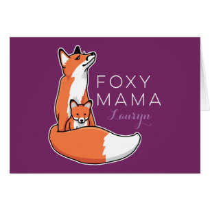 Foxy Mama Red Fox met Pup, op maat gemaakt