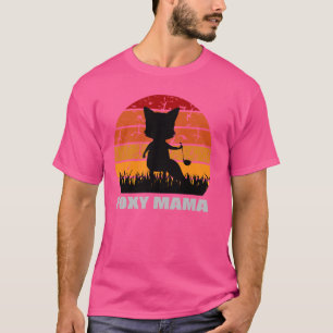 Foxy Mama Retro vossenliefhebbers, Kookmoeder T-shirt