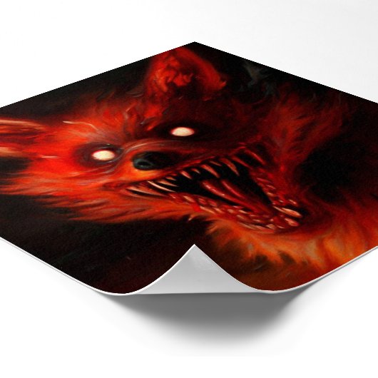 Foxy | Mat papier afdrukken Poster (Hoek)