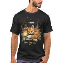 Foxy Matching Familie Pyjama Shirt – Gepersonalise