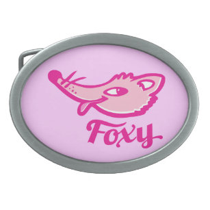 Foxy meisjes grafische roze riem gesp