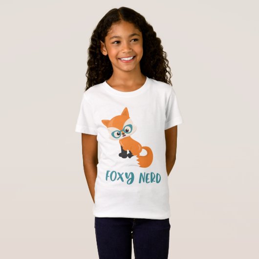 Foxy Nerd T-shirt (Voorkant volledig)