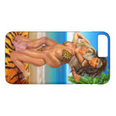 Foxy Oerwoud Wrestlers Case-Mate iPhone Case (Achterkant (Horizontaal))
