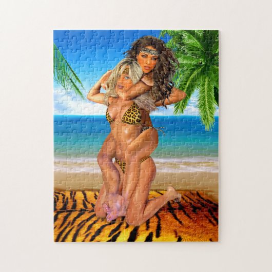 Foxy Oerwoud Wrestlers Legpuzzel (Verticaal)