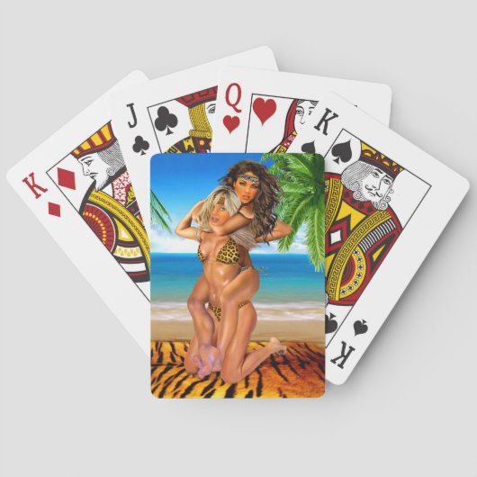 Foxy Oerwoud Wrestlers Speelkaarten (Achterkant)