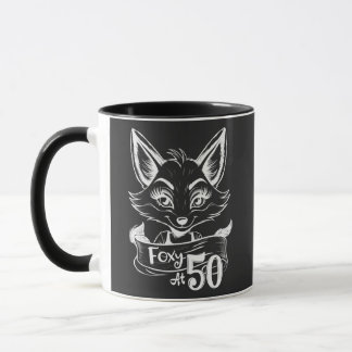 Foxy op 50, Happy 50th Birthday Fox / Vixen Black Mok