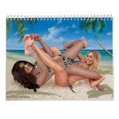 Foxy Penthouse Worstelen Kalender (Achterkant)