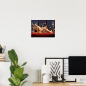 Foxy Penthouse Worstelen Poster (Thuiskantoor)