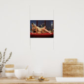 Foxy Penthouse Worstelen Poster (Keuken)