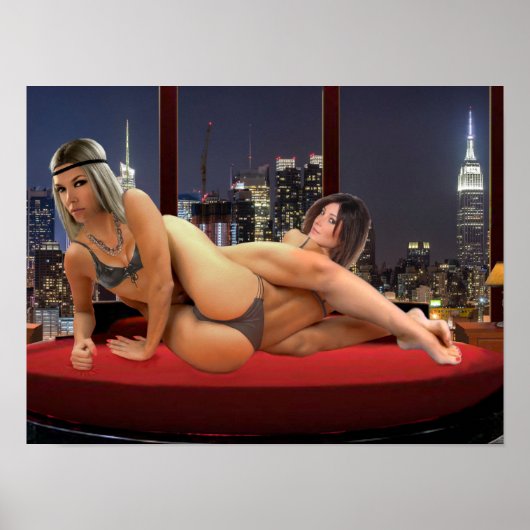 Foxy Penthouse Worstelen Poster (Voorkant)