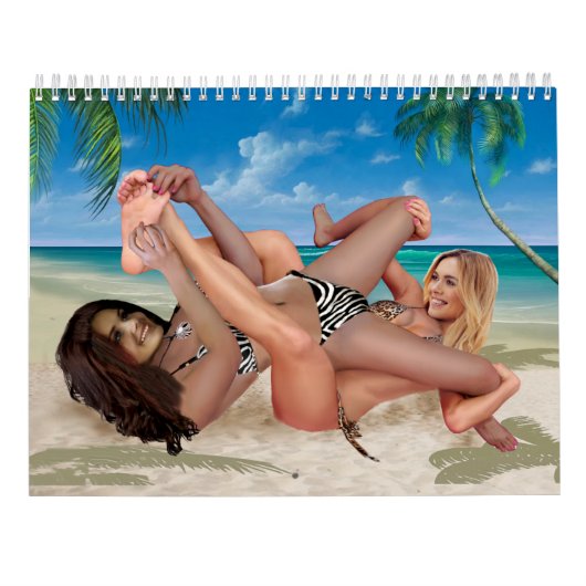 Foxy Penthouse Wrestling Kalender (Achterkant)