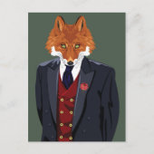 Foxy Portrait Briefkaart (Voorkant)