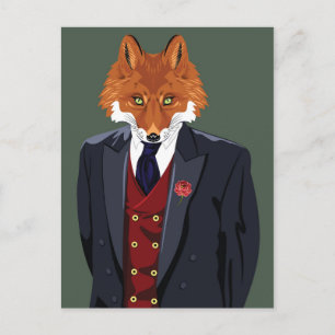 Foxy Portrait Briefkaart