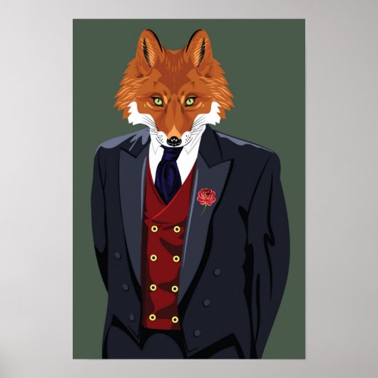 Foxy Portrait Poster (Voorkant)