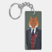 Foxy Portrait Sleutelhanger (Voorkant Links)