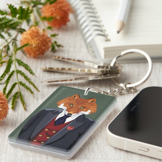 Foxy Portrait Sleutelhanger (Voorkant Rechts)