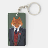 Foxy Portrait Sleutelhanger (achterkant)