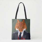 Foxy Portrait Tote Bag (Voorkant)