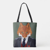 Foxy Portrait Tote Bag (Achterkant)