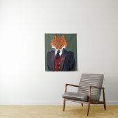 Foxy Portrait Wandkleed (In situ)