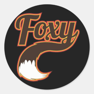 Foxy Ronde Sticker
