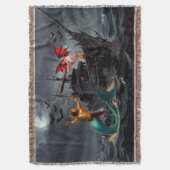 Foxy Roxy Vampier Rebellin-Hoogzee Deken (Voorkant Verticaal)