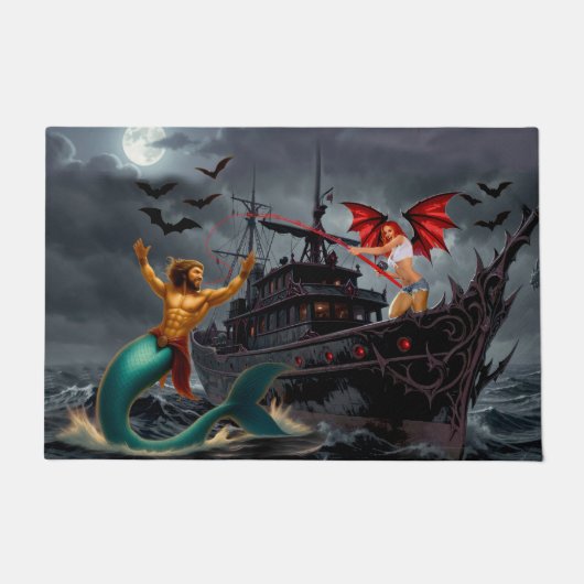 Foxy Roxy Vampier Rebellin-Hoogzee Deurmat (Voorkant)