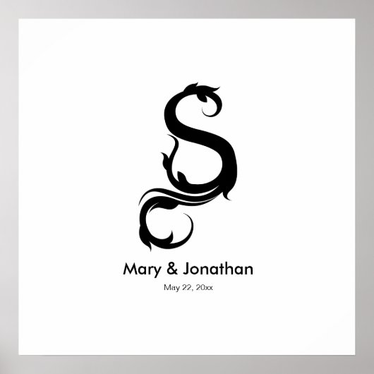 FOXY S MONOGRAM WHITE POSTER (Voorkant)
