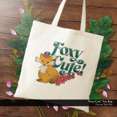 Foxy Schattige Flowers Tote Bag