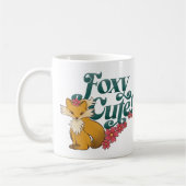 Foxy Schattige met bloemen Koffiemok (Links)