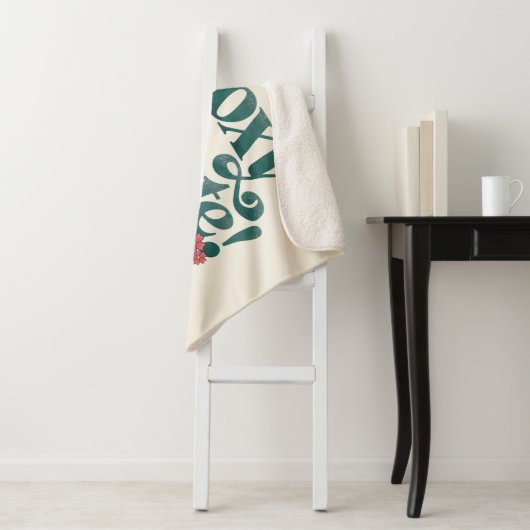 Foxy Schattige met bloemen Sherpa Deken (In situ)