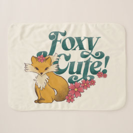 Foxy Schattige met bloemen Sherpa Deken
