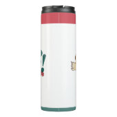 Foxy Schattige met bloemen Thermosbeker (Achterkant)