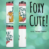 Foxy Schattige met bloemen Thermosbeker