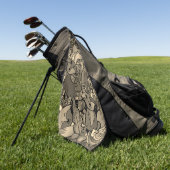 Foxy Sepia Tone Golfhanddoek (Groen)