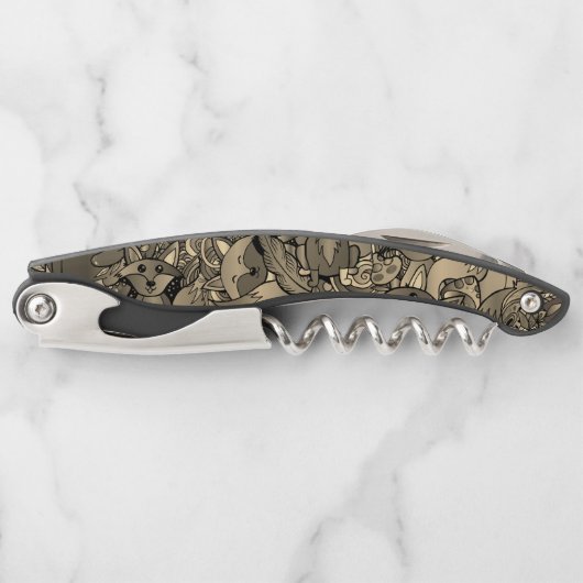 Foxy Sepia Tone Kurkentrekker (Voorkant)